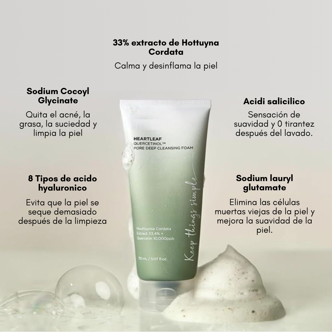 Heartleaf Quercetinol Pore Deep Cleansing Foam, 150 ML