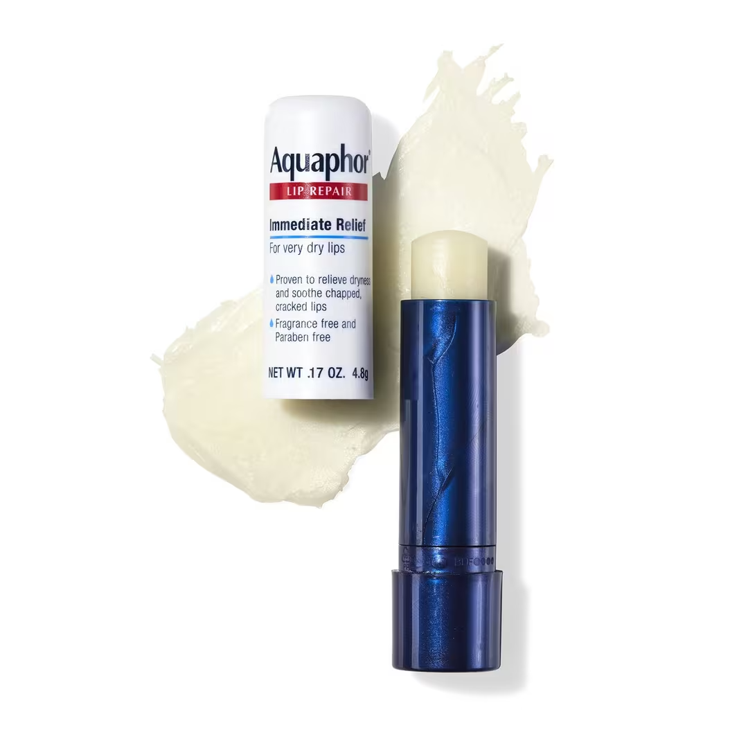 Barra reparadora de labios Aquaphor para labios secos y agrietados, 0.17 OZ