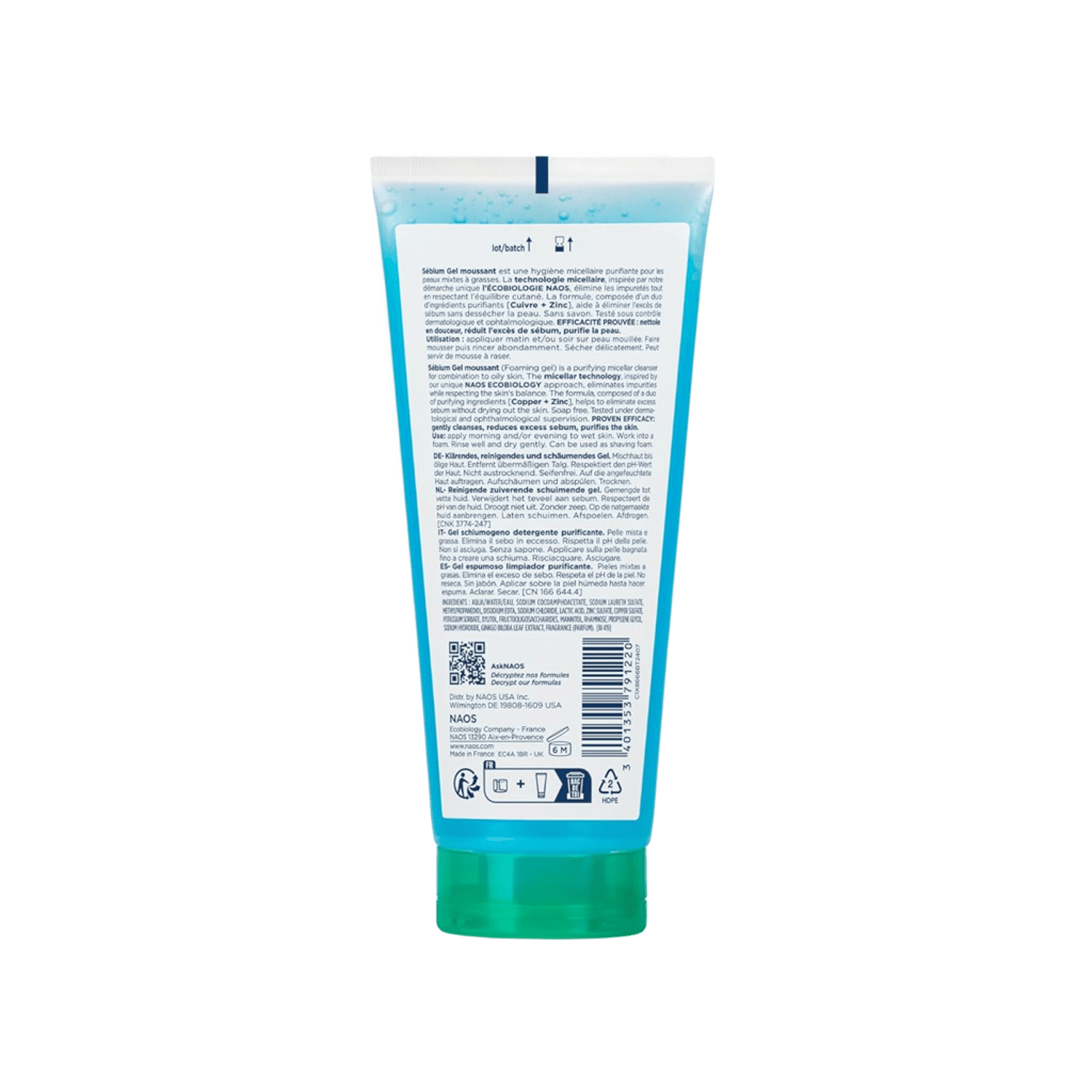 Bioderma Sébium Gel Moussant Dispensador, 100 ML