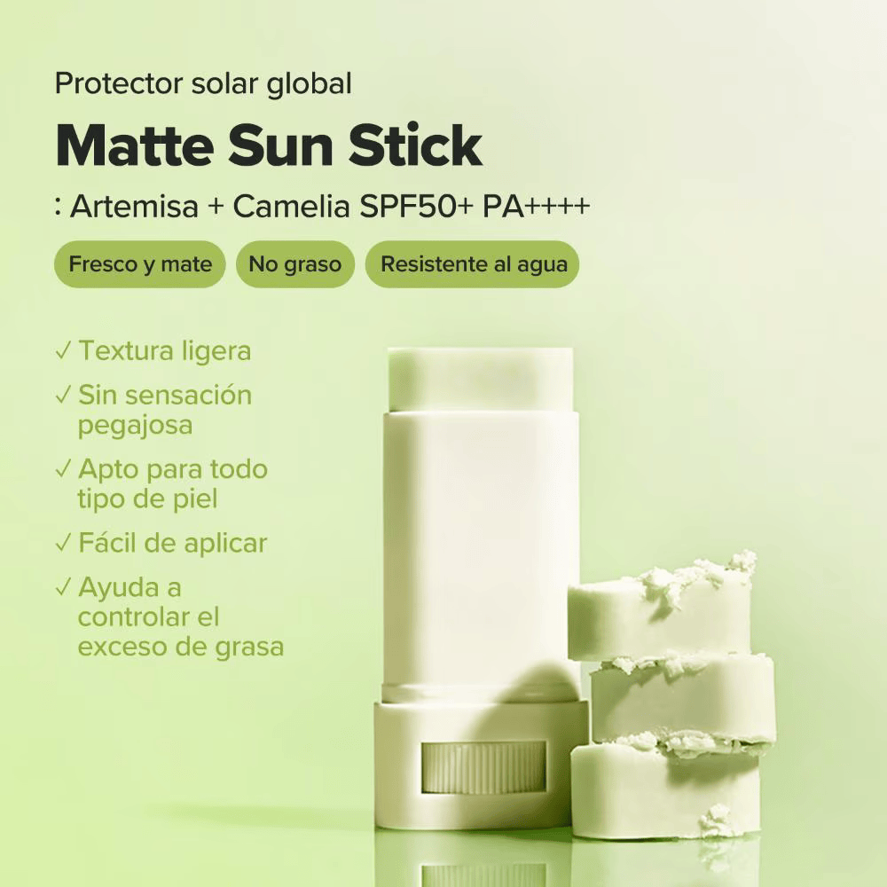Matte Sun Stick : Mugwort + Camelia SPF50 PA++++, 18 G